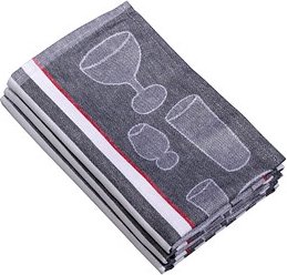 Thumbnail - Dyckhoff Geschirrtücher anthrazit 50,0 x 70,0 cm, 3 St.