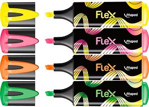 maped FLUO PEPS FLEX Textmarker farbsortiert, 4 St.