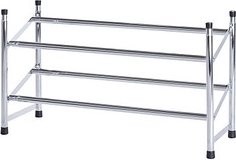 WENKO Teleskop-Schuhregal chrom 62,0 - 115,0 x 23,0 x 35,0 cm, 1 St.