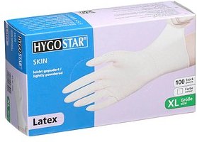 HYGOSTAR unisex Einmalhandschuhe SKIN weiß Größe XL, 100 St.