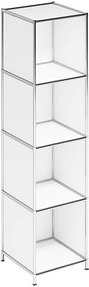 viasit Aktenregal System4 weiß 40,4 x 40,4 x 155,7 cm, 1 St.