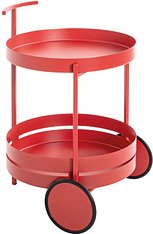 HAKU Möbel Servierwagen rot 42,0 x 42,0 x 62,0 cm
