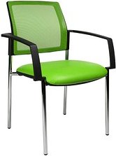 2 Topstar Besucherstühle BtoB 10 BB290A S05 grün Stoff