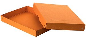 FALKEN PURE Aufbewahrungsbox 500 Blatt pastellorange 24,0 x 32,0 x 4,0 cm