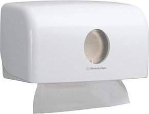 Aquarius® Papierhandtuchspender 6956 weiß Kunststoff, 1 St.