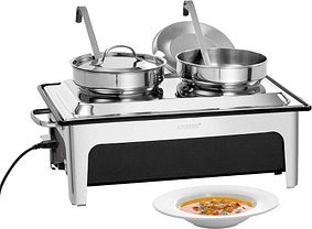 Bartscher Suppenstation silber 2x 4 l 2200 W