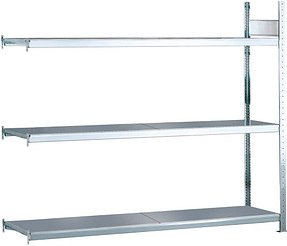 SCHULTE Anbau-Schwerlast-Weitspannregal WS 2000 15501 silber 150,0 x 40,0 x 200,0 cm