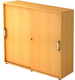 HAMMERBACHER Schiebetürenschrank 1753S, V1753S/6/6/CE buche 2 Fachböden 120,0 x 40,0 x 110,0 cm