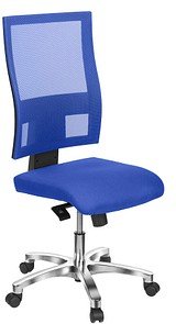 Thumbnail - Topstar Bürostuhl Nito, PRONETSYT38 Stoff blau, Gestell alu