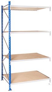 Manorga Anbau-Schwerlastregal EPSIVOL ZR2515804F4S himmelblau, braun 150,0 x 80,0 x 250,0 cm
