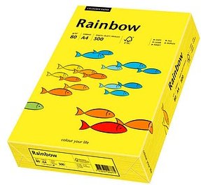 Rainbow Kopierpapier mittelgelb DIN A4 80 g/qm 500 Blatt
