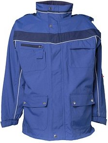 Thumbnail - PLANAM® unisex Winterjacke PLALINE kornblau, marine Größe S