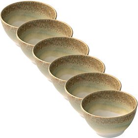 6 HEART & SOUL Schalen Perfect Match Thyme hellgrün 10,0 cm