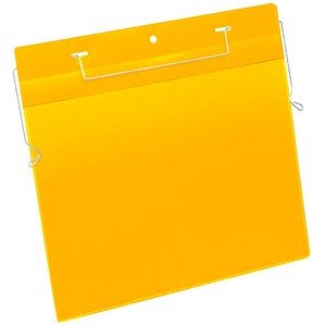 DURABLE Drahtbügeltaschen gelb A4, 50 St.