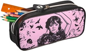 BlueSky Schlampermäppchen Wednesday - Darkness Motiv, 22,0 x 11,0 cm