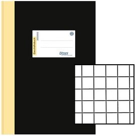 Ursus Geschäftsbuch DIN A4 kariert, schwarz Hardcover 192 Seiten, 1 St.