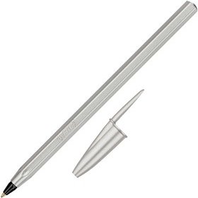 BIC Kugelschreiber Cristal Glace silber, Schreibfarbe: blau, 20 St.