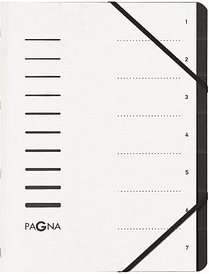 PAGNA Ordnungsmappe 7 Fächer weiß