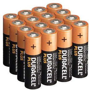 DURACELL Batterien PLUS Alkali-Mangan Mignon AA 1,5 V, 16 St.