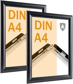 Thumbnail - SPRINTIS Brandschutz-Klapprahmen schwarz 21,0 x 29,7 cm, 2 St.