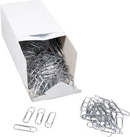 Gowi Büroklammern silber verzinkt, 1.000 St.