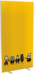 PAPERFLOW Trennwand easyScreen Business, 62257 bunt 94,0 x 173,4 cm, 1 St.