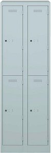 BISLEY Spind lichtgrau PL3050D2645, 4 Schließfächer 60,0 x 50,0 x 180,0 cm