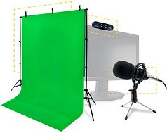 Steelplay Streaming-Pack 4 in 1 Mikrofon-Set