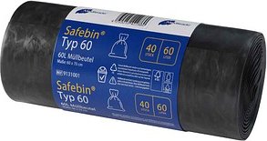Meditrade® Müllbeutel Safebin®Typ 60 60,0 l schwarz 38,0 µm, 40 St.