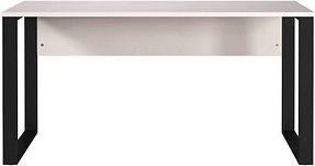 Thumbnail - GERMANIA Adrano Schreibtisch kaschmir rechteckig, O-Fuß-Gestell schwarz 150,0 x 60,0 cm