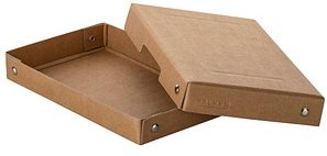 FALKEN PURE Aufbewahrungsbox 310 Blatt natronbraun 12,0 x 18,5 x 2,5 cm