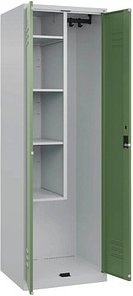 CP Putzmittelschrank Classic Plus 080100-00 S10006 resedagrün, lichtgrau 60,0 x 50,0 x 185,0 cm, aufgebaut