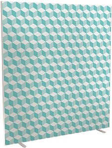 PAPERFLOW Trennwand easyScreen Vintage, 60963 bunt 160,0 x 173,4 cm, 1 St.