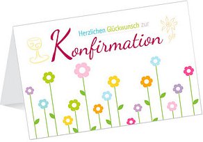 LUMA Konfirmationskarte Blumen DIN B6, 1 St.