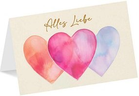 LUMA Geburtstagskarte Alles Liebe LU2775 DIN B6, 1 St.