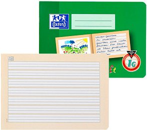 Thumbnail - OXFORD Geschichtenheft Lineatur 1G liniert DIN A5 quer ohne Rand, 16 Blatt, 1 St.