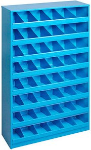 Thumbnail - ADB Kleinteileregal 53619 lichtblau 50,0 x 12,5 x 85,0 cm