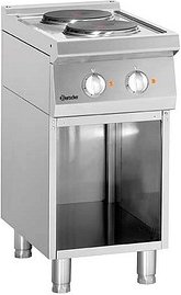 Bartscher 700, B400, 2PL, UO Elektroherd silber