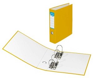 DONAU Doppelordner gelb Karton 7,5 cm