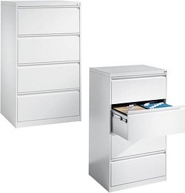 CP Hängeregistraturschrank verkehrsweiß 4 Schubladen 78,7 x 59,0 x 135,7 cm