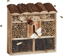 relaxdays Insektenhotel braun 30,5 x 9,5 x 31,0 cm, 1 St.