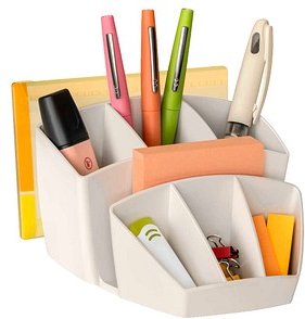 cep Schreibtisch-Organizer 580 TERRA NOVA beige recycelbares Polystyrol 8 Fächer 14,3 x 15,8 x 9,3 cm