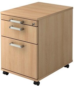 HAMMERBACHER Solid AC20 Rollcontainer eiche 3 Auszüge 42,8 x 58,0 x 59,0 cm