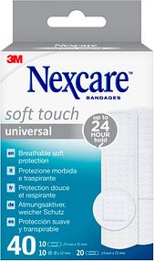 Thumbnail - Nexcare™ Pflaster Soft Touch Universal N0540ASNEW weiß, 40 St.