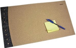 DONAU Schreibtischunterlage hellbraun Recyclingleder/Filz 40,0 x 60,0 cm, 1 St.