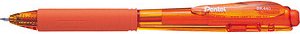 Pentel Kugelschreiber BK440 orange/transparent, Schreibfarbe: orange, 1 St.