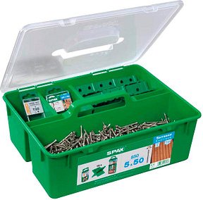 Thumbnail - SPAX® Terrassenschrauben-Sortiment GREEN BOX Terrasse 5x50 mm 5000009010009 5 mm x 50 mm