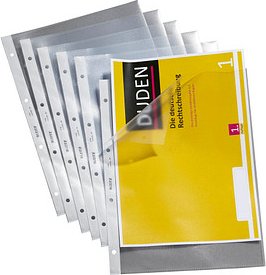 100 LEITZ Prospekthüllen 4784 DIN A4 transparent genarbt 0,13 mm