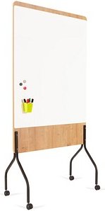 rocada mobiles Whiteboard Natural 100,0 x 120,0 cm weiß lackierter Stahl