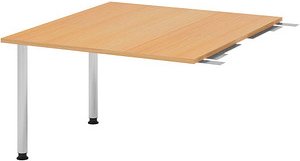 HAMMERBACHER Verbindungsplatte höhenverstellbar KT12C buche, chrom rechteckig 120,0 x 130,0 x 72,0 - 74,0 cm